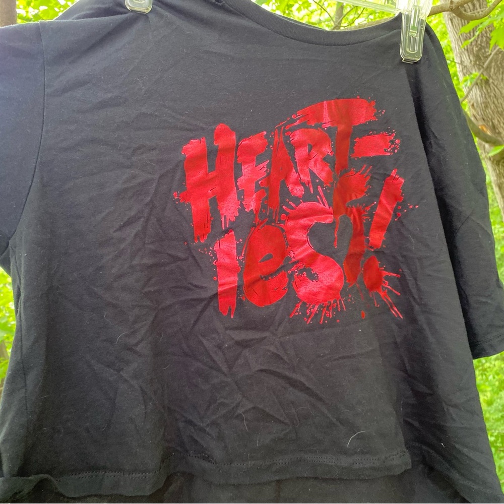 Black T-Shirt with Red Graphic